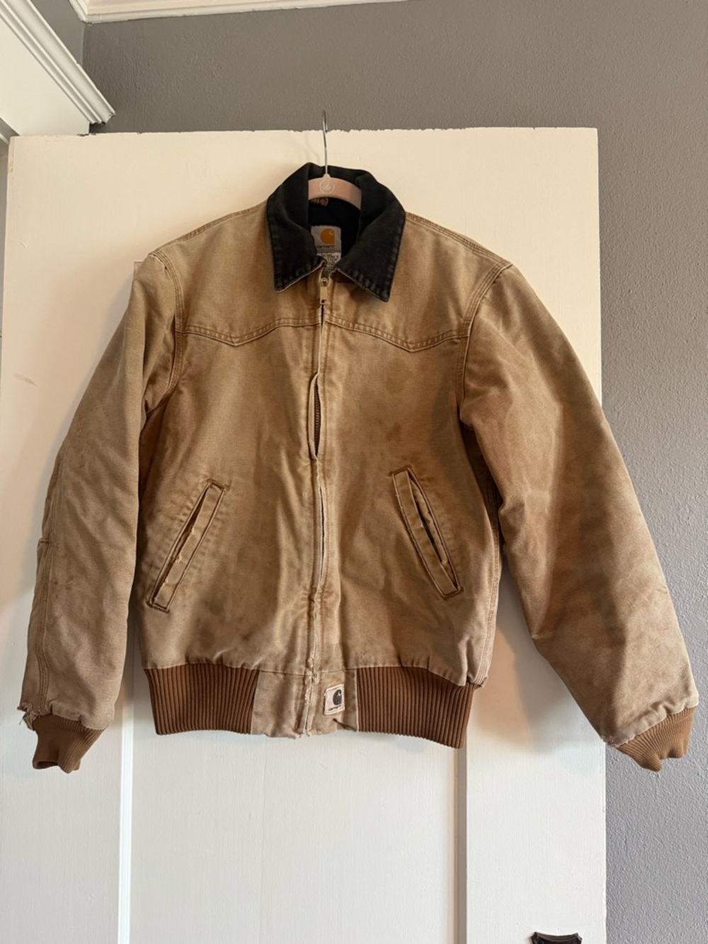 Carhartt Men’s Detroit Flannel Lined Jacket Size Small